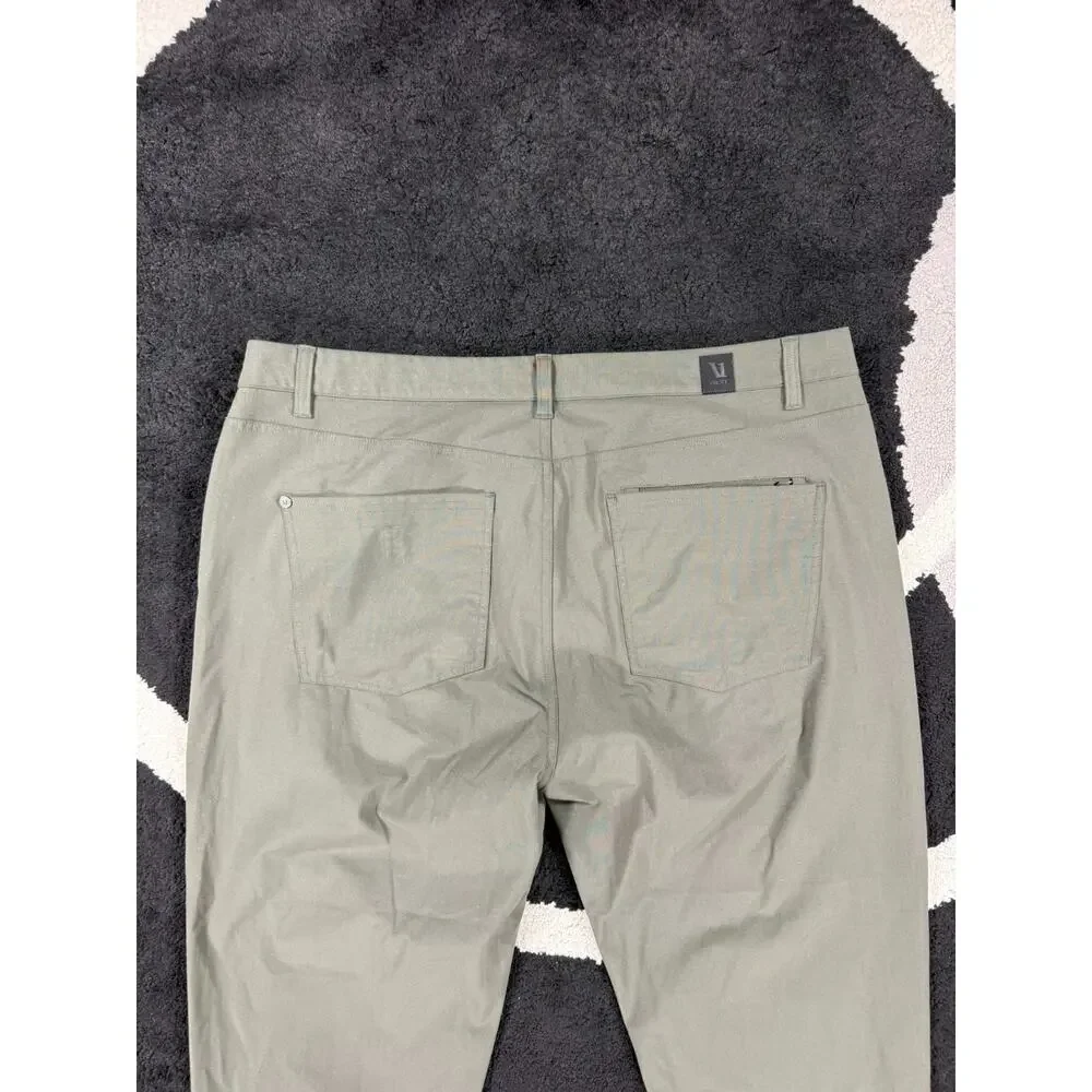 Vuori Pants Mens 38x28 Green Meta Stretch Performance Athletic Travel Golf